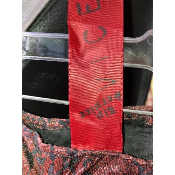 XL Vintage Lip Service Vice Bustle Skirt Snake Print Corset Steampunk Goth - Picture 6 of 6